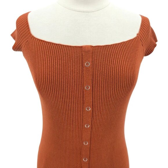 NWOT Urban Outfitters Silence + Noise Womens Large Dress Mini Ribbed Bodycon - Picture 2 of 8